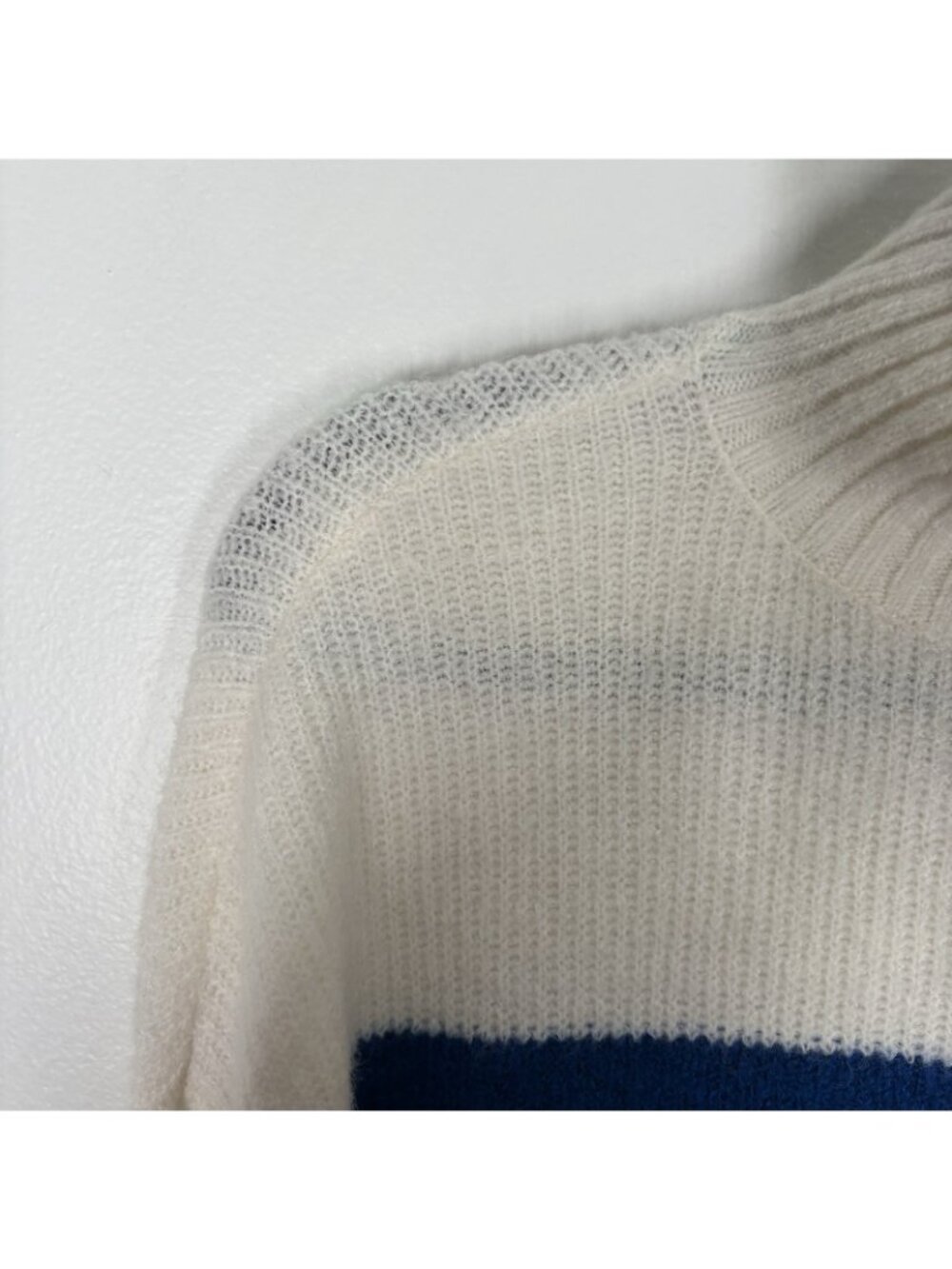 Express Women Size XS Retro Rainbow Stripe Mock Turtleneck Sweater NWT - Picture 7 of 11